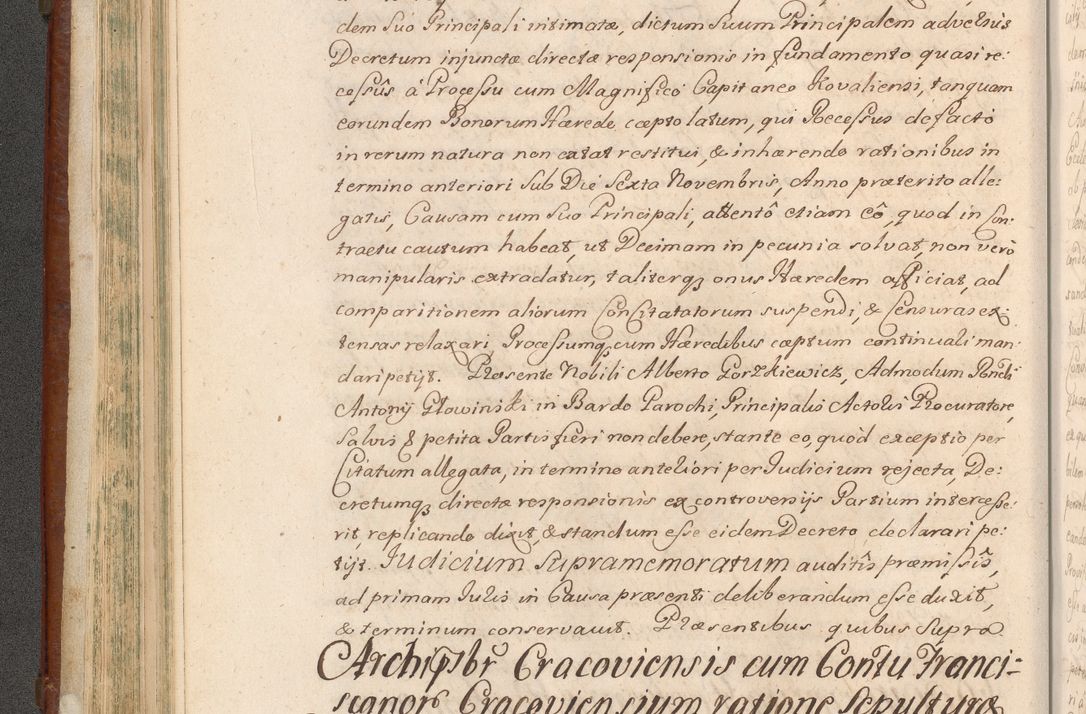 Zdjęcie nr 177 dla obiektu archiwalnego: Acta actorum episcopalium R. D. Casimiri a Łubna Łubiński, episcopi Cracoviensis, ducis Severiae ab anno 1714 ad annum 1719 conscripta. Volumen II