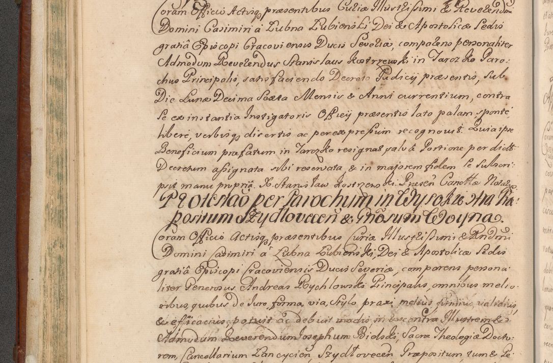 Zdjęcie nr 153 dla obiektu archiwalnego: Acta actorum episcopalium R. D. Casimiri a Łubna Łubiński, episcopi Cracoviensis, ducis Severiae ab anno 1714 ad annum 1719 conscripta. Volumen II