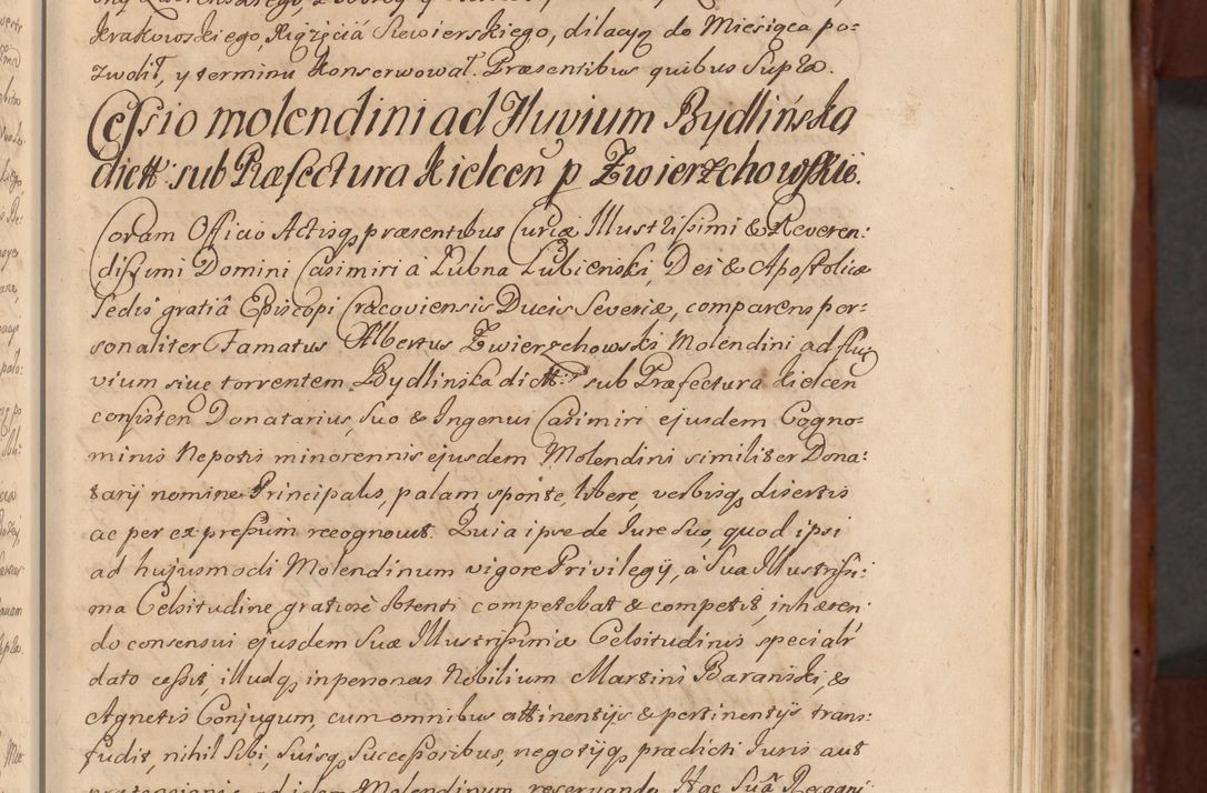 Zdjęcie nr 148 dla obiektu archiwalnego: Acta actorum episcopalium R. D. Casimiri a Łubna Łubiński, episcopi Cracoviensis, ducis Severiae ab anno 1714 ad annum 1719 conscripta. Volumen II