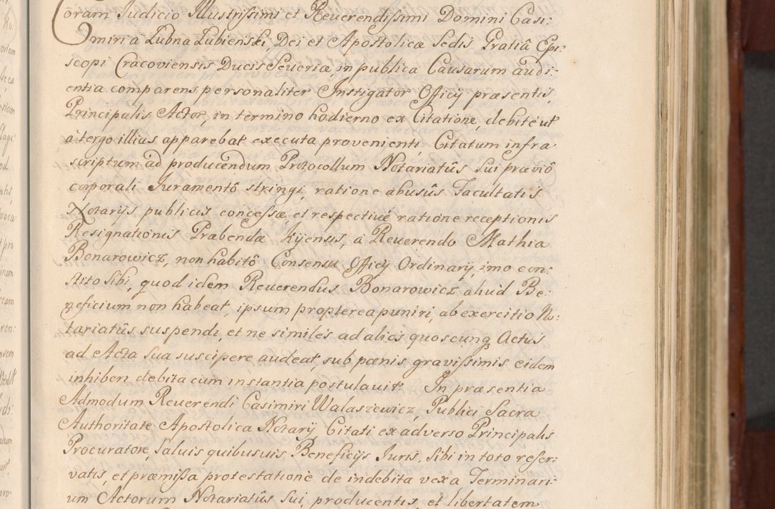 Zdjęcie nr 106 dla obiektu archiwalnego: Acta actorum episcopalium R. D. Casimiri a Łubna Łubiński, episcopi Cracoviensis, ducis Severiae ab anno 1714 ad annum 1719 conscripta. Volumen II