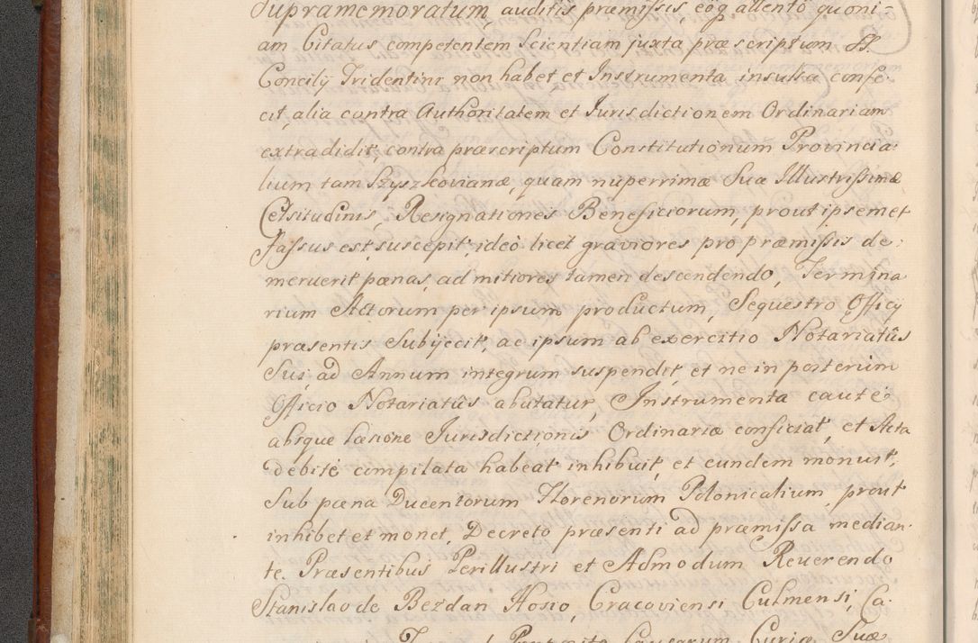Zdjęcie nr 107 dla obiektu archiwalnego: Acta actorum episcopalium R. D. Casimiri a Łubna Łubiński, episcopi Cracoviensis, ducis Severiae ab anno 1714 ad annum 1719 conscripta. Volumen II