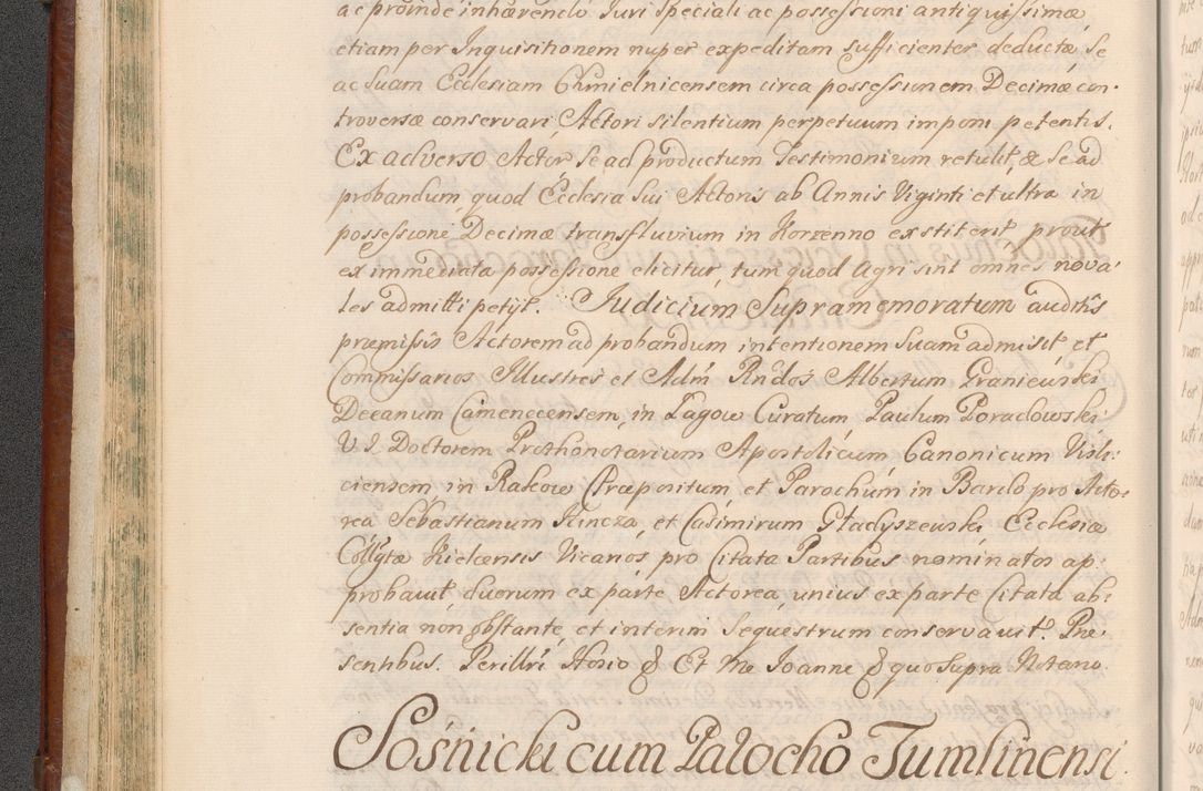 Zdjęcie nr 103 dla obiektu archiwalnego: Acta actorum episcopalium R. D. Casimiri a Łubna Łubiński, episcopi Cracoviensis, ducis Severiae ab anno 1714 ad annum 1719 conscripta. Volumen II
