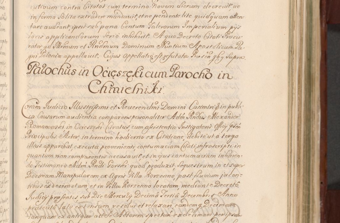 Zdjęcie nr 102 dla obiektu archiwalnego: Acta actorum episcopalium R. D. Casimiri a Łubna Łubiński, episcopi Cracoviensis, ducis Severiae ab anno 1714 ad annum 1719 conscripta. Volumen II