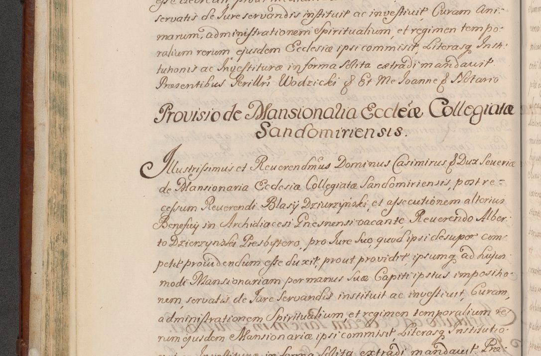 Zdjęcie nr 97 dla obiektu archiwalnego: Acta actorum episcopalium R. D. Casimiri a Łubna Łubiński, episcopi Cracoviensis, ducis Severiae ab anno 1714 ad annum 1719 conscripta. Volumen II
