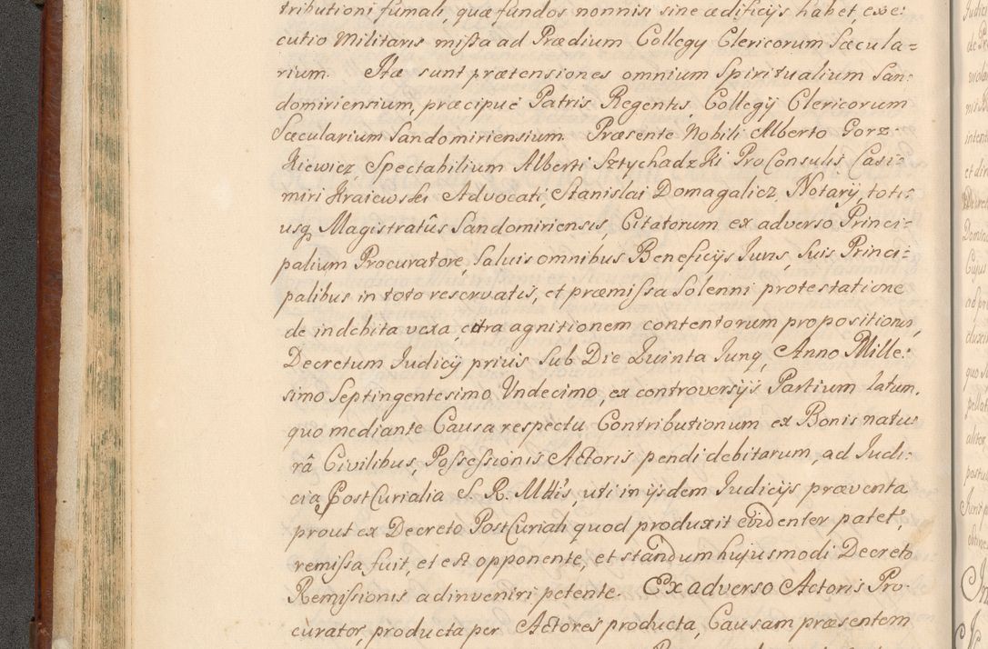 Zdjęcie nr 95 dla obiektu archiwalnego: Acta actorum episcopalium R. D. Casimiri a Łubna Łubiński, episcopi Cracoviensis, ducis Severiae ab anno 1714 ad annum 1719 conscripta. Volumen II