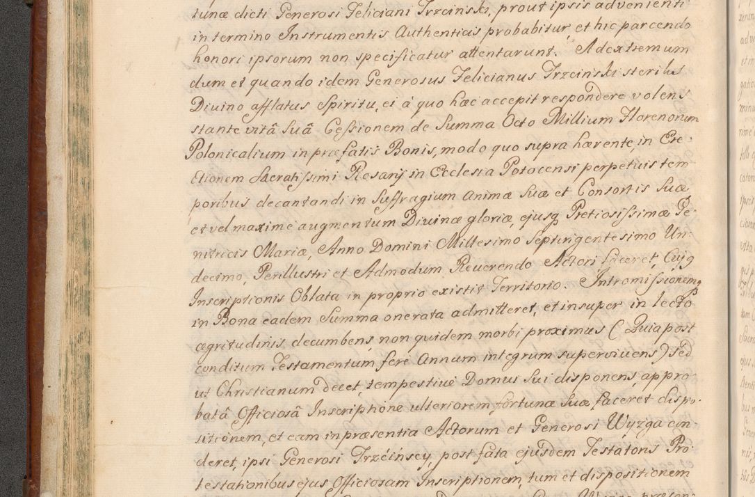 Zdjęcie nr 83 dla obiektu archiwalnego: Acta actorum episcopalium R. D. Casimiri a Łubna Łubiński, episcopi Cracoviensis, ducis Severiae ab anno 1714 ad annum 1719 conscripta. Volumen II
