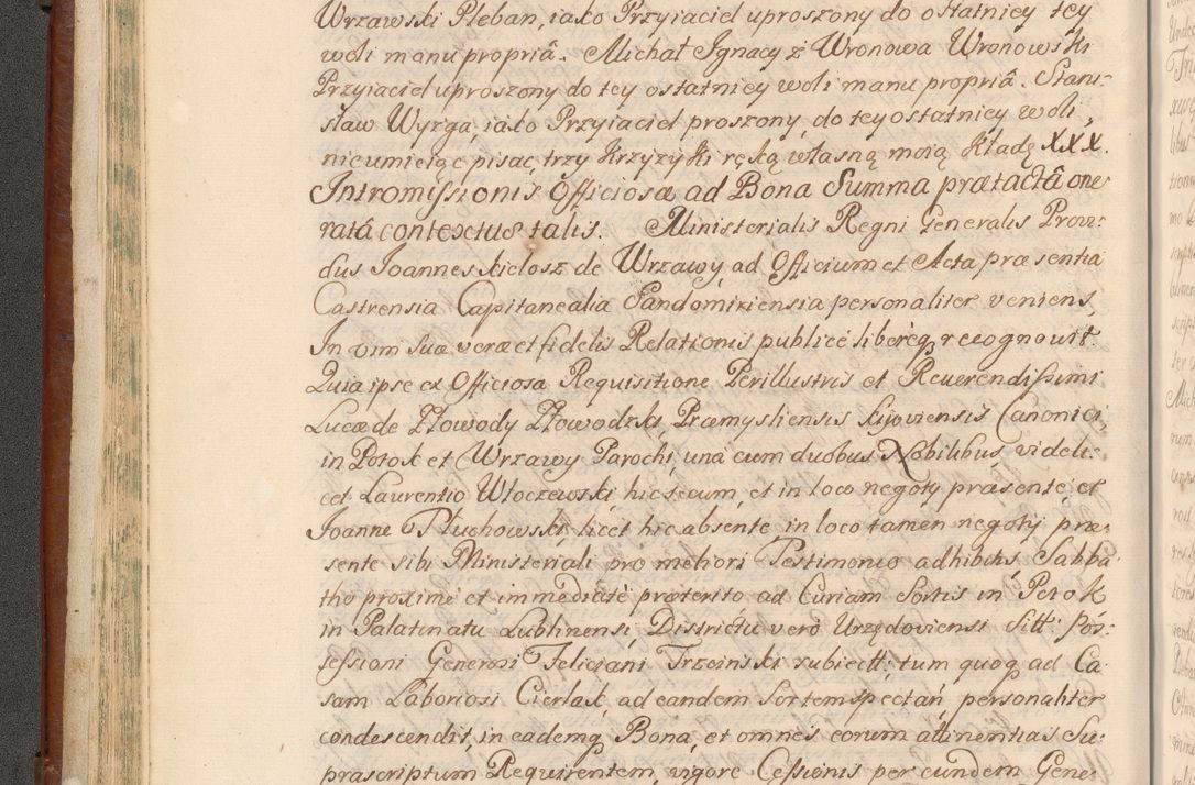 Zdjęcie nr 77 dla obiektu archiwalnego: Acta actorum episcopalium R. D. Casimiri a Łubna Łubiński, episcopi Cracoviensis, ducis Severiae ab anno 1714 ad annum 1719 conscripta. Volumen II