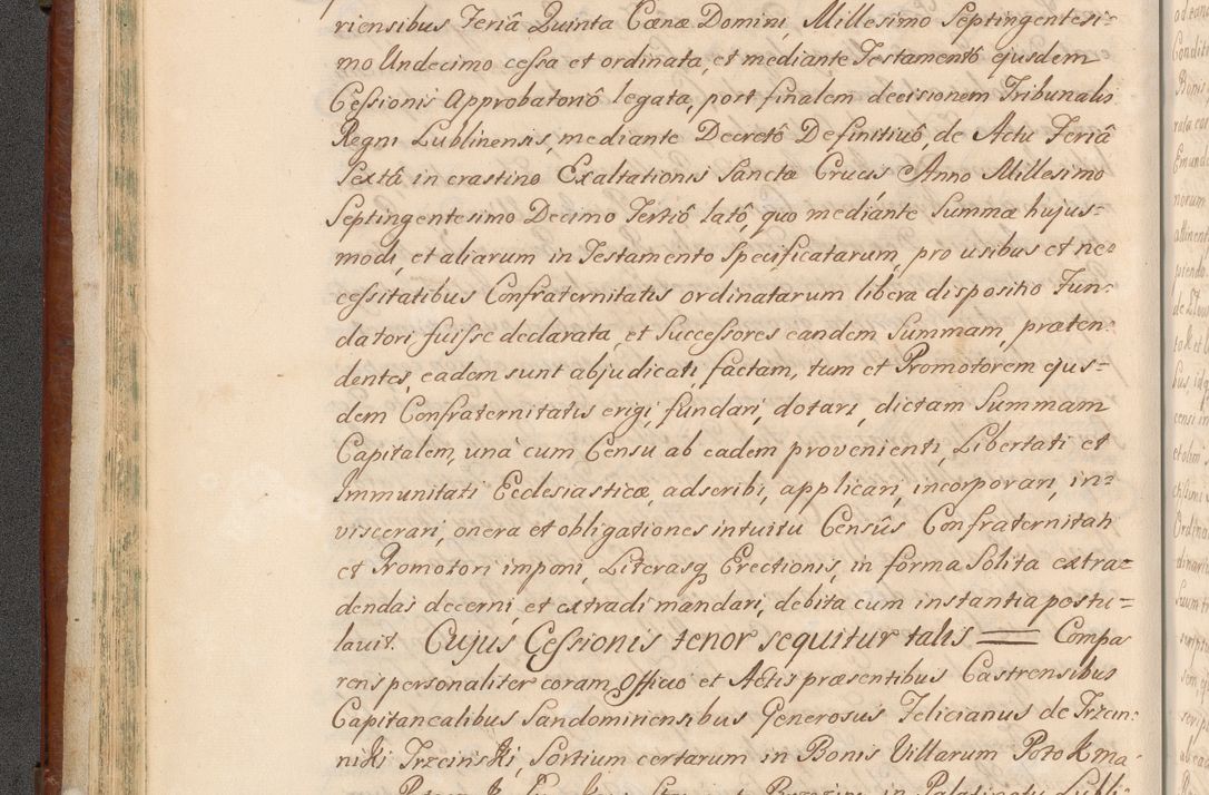 Zdjęcie nr 73 dla obiektu archiwalnego: Acta actorum episcopalium R. D. Casimiri a Łubna Łubiński, episcopi Cracoviensis, ducis Severiae ab anno 1714 ad annum 1719 conscripta. Volumen II