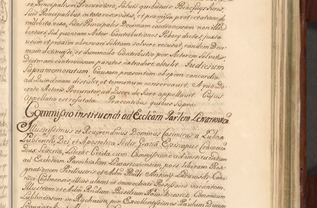 Zdjęcie nr 70 dla obiektu archiwalnego: Acta actorum episcopalium R. D. Casimiri a Łubna Łubiński, episcopi Cracoviensis, ducis Severiae ab anno 1714 ad annum 1719 conscripta. Volumen II