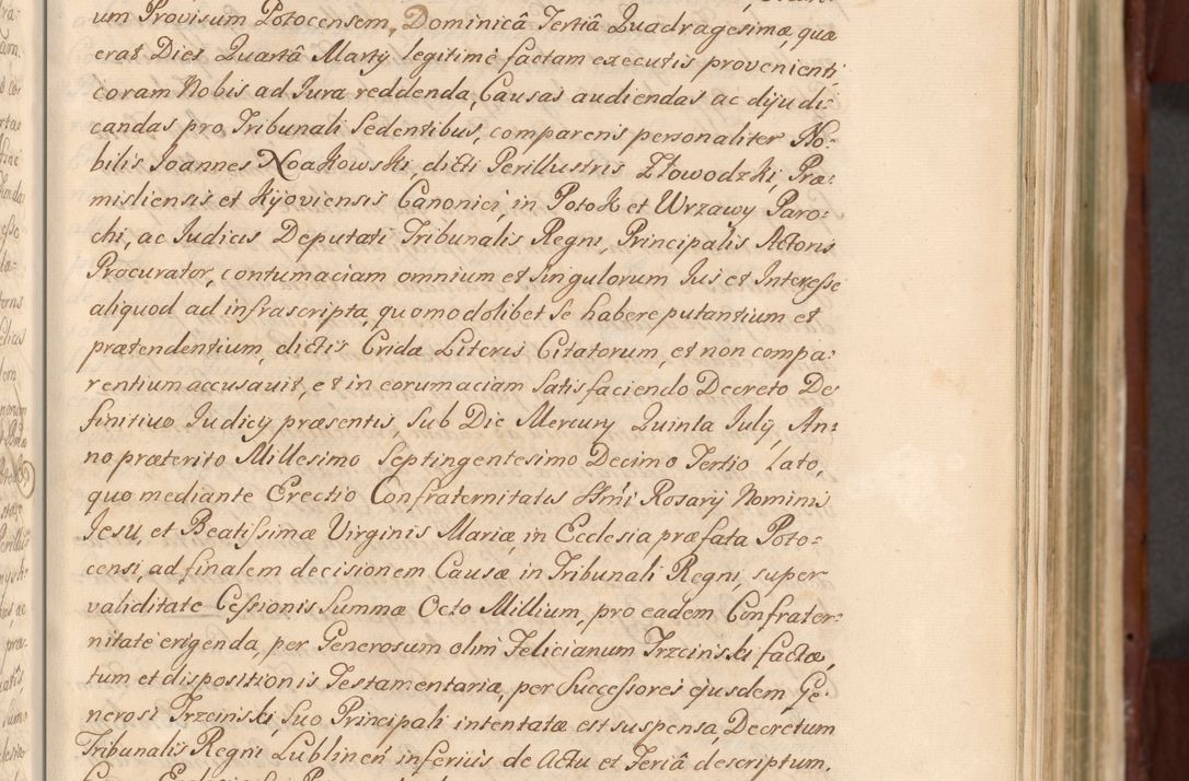 Zdjęcie nr 72 dla obiektu archiwalnego: Acta actorum episcopalium R. D. Casimiri a Łubna Łubiński, episcopi Cracoviensis, ducis Severiae ab anno 1714 ad annum 1719 conscripta. Volumen II