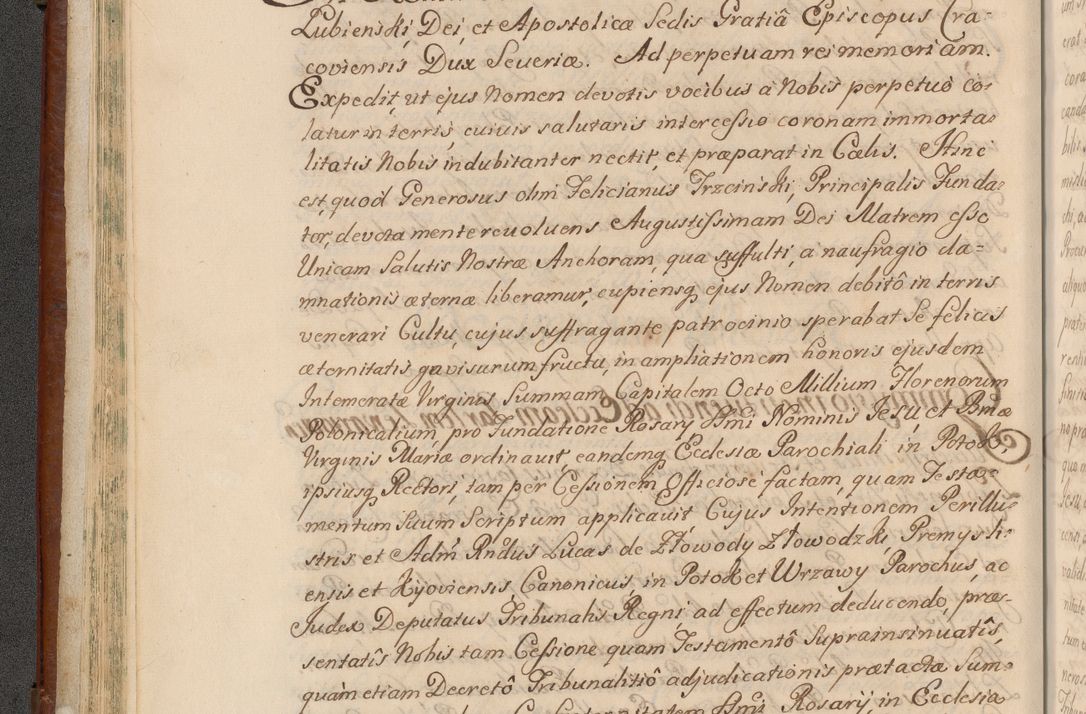 Zdjęcie nr 71 dla obiektu archiwalnego: Acta actorum episcopalium R. D. Casimiri a Łubna Łubiński, episcopi Cracoviensis, ducis Severiae ab anno 1714 ad annum 1719 conscripta. Volumen II