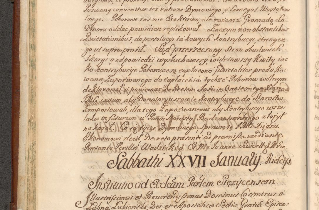 Zdjęcie nr 59 dla obiektu archiwalnego: Acta actorum episcopalium R. D. Casimiri a Łubna Łubiński, episcopi Cracoviensis, ducis Severiae ab anno 1714 ad annum 1719 conscripta. Volumen II