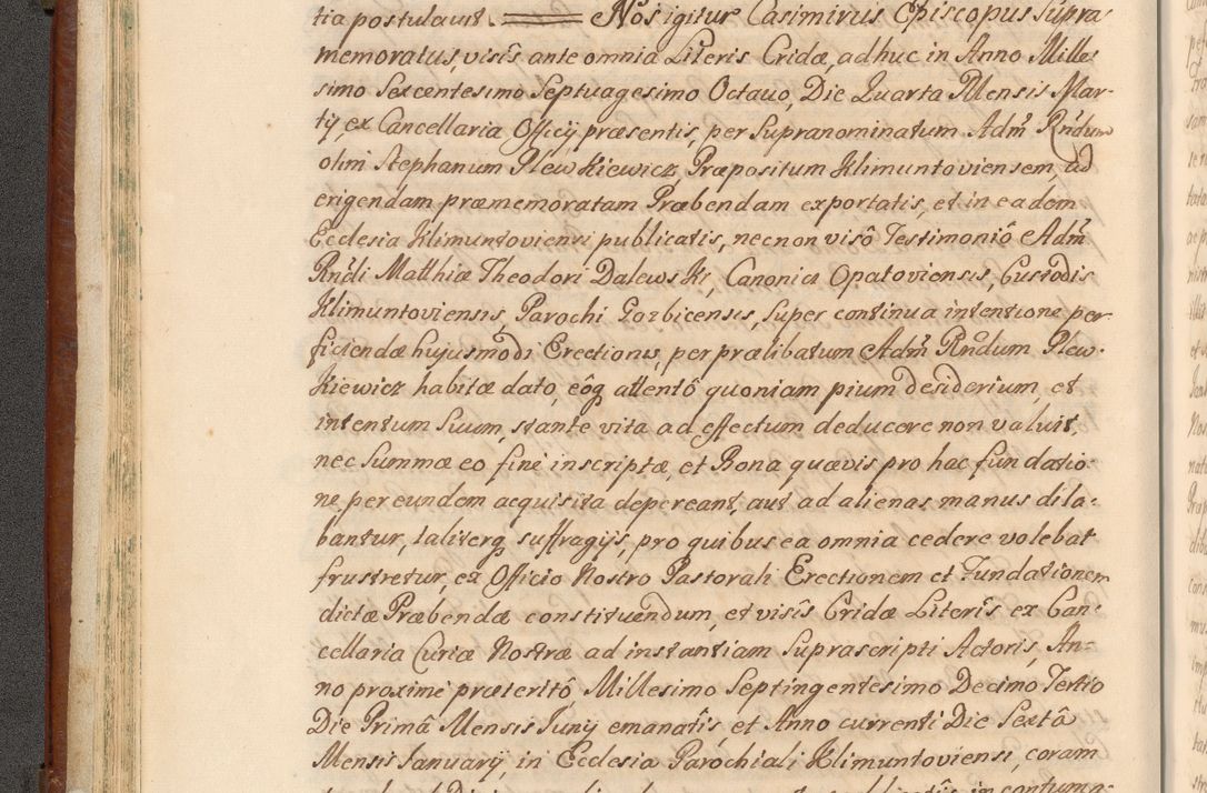 Zdjęcie nr 55 dla obiektu archiwalnego: Acta actorum episcopalium R. D. Casimiri a Łubna Łubiński, episcopi Cracoviensis, ducis Severiae ab anno 1714 ad annum 1719 conscripta. Volumen II