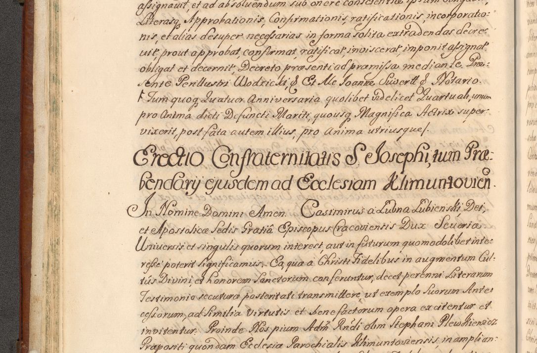 Zdjęcie nr 53 dla obiektu archiwalnego: Acta actorum episcopalium R. D. Casimiri a Łubna Łubiński, episcopi Cracoviensis, ducis Severiae ab anno 1714 ad annum 1719 conscripta. Volumen II