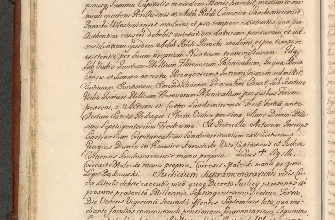 Zdjęcie nr 47 dla obiektu archiwalnego: Acta actorum episcopalium R. D. Casimiri a Łubna Łubiński, episcopi Cracoviensis, ducis Severiae ab anno 1714 ad annum 1719 conscripta. Volumen II