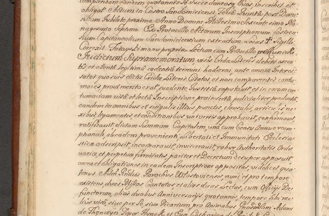 Zdjęcie nr 43 dla obiektu archiwalnego: Acta actorum episcopalium R. D. Casimiri a Łubna Łubiński, episcopi Cracoviensis, ducis Severiae ab anno 1714 ad annum 1719 conscripta. Volumen II