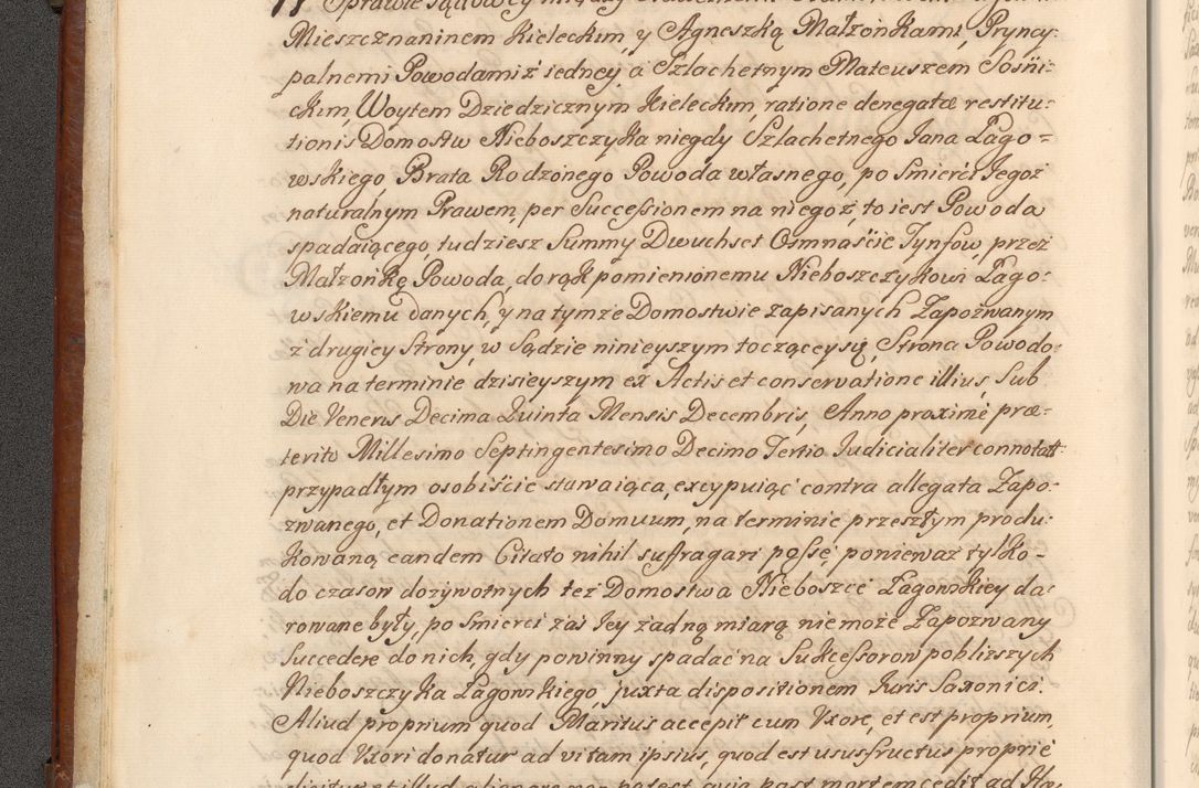 Zdjęcie nr 21 dla obiektu archiwalnego: Acta actorum episcopalium R. D. Casimiri a Łubna Łubiński, episcopi Cracoviensis, ducis Severiae ab anno 1714 ad annum 1719 conscripta. Volumen II