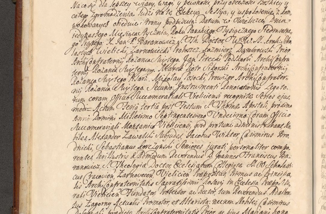 Zdjęcie nr 27 dla obiektu archiwalnego: Acta actorum episcopalium R. D. Casimiri a Łubna Łubiński, episcopi Cracoviensis, ducis Severiae ab anno 1714 ad annum 1719 conscripta. Volumen II