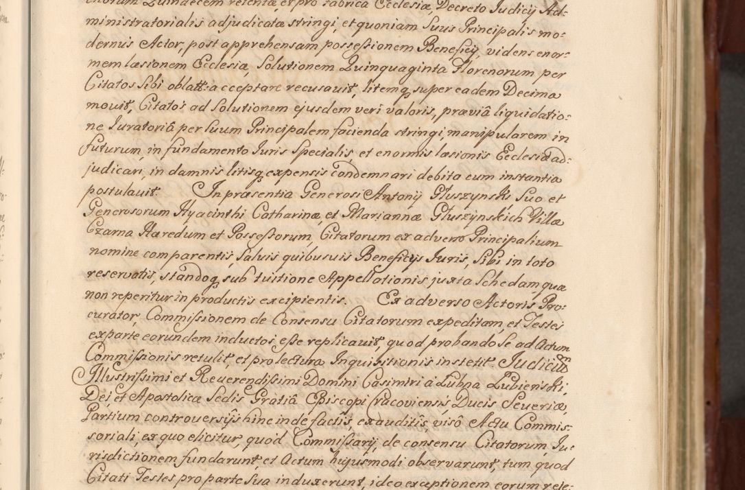 Zdjęcie nr 20 dla obiektu archiwalnego: Acta actorum episcopalium R. D. Casimiri a Łubna Łubiński, episcopi Cracoviensis, ducis Severiae ab anno 1714 ad annum 1719 conscripta. Volumen II