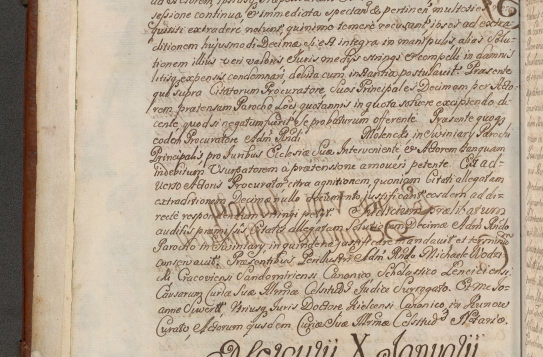 Zdjęcie nr 9 dla obiektu archiwalnego: Acta actorum episcopalium R. D. Casimiri a Łubna Łubiński, episcopi Cracoviensis, ducis Severiae ab anno 1714 ad annum 1719 conscripta. Volumen II