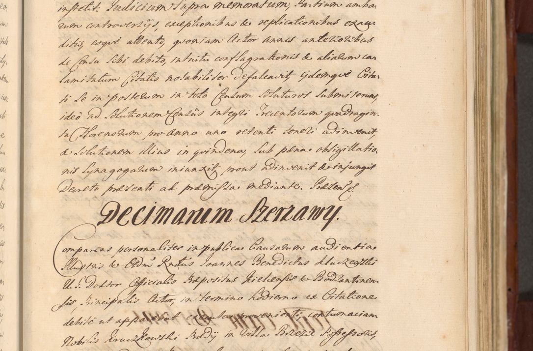 Zdjęcie nr 398 dla obiektu archiwalnego: Acta actorum episcopalium R. D. Casimiri a Łubna Łubiński, episcopi Cracoviensis, ducis Severiae ab anno 1714 ad annum 1719 conscripta. Volumen II