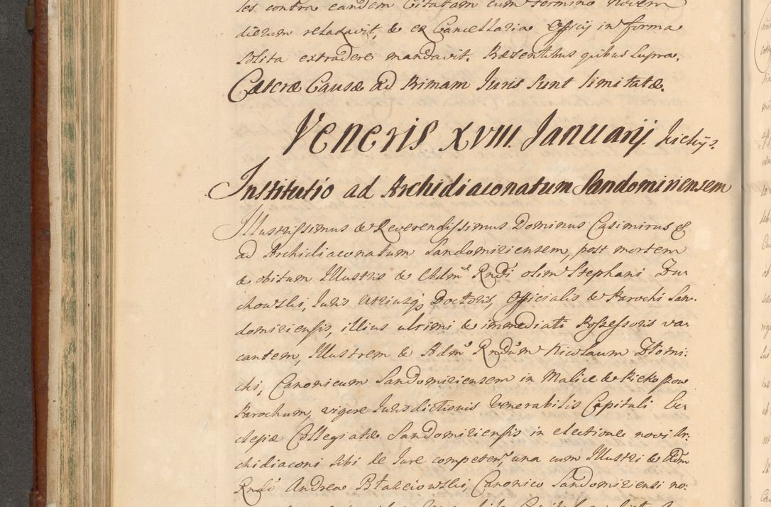 Zdjęcie nr 389 dla obiektu archiwalnego: Acta actorum episcopalium R. D. Casimiri a Łubna Łubiński, episcopi Cracoviensis, ducis Severiae ab anno 1714 ad annum 1719 conscripta. Volumen II