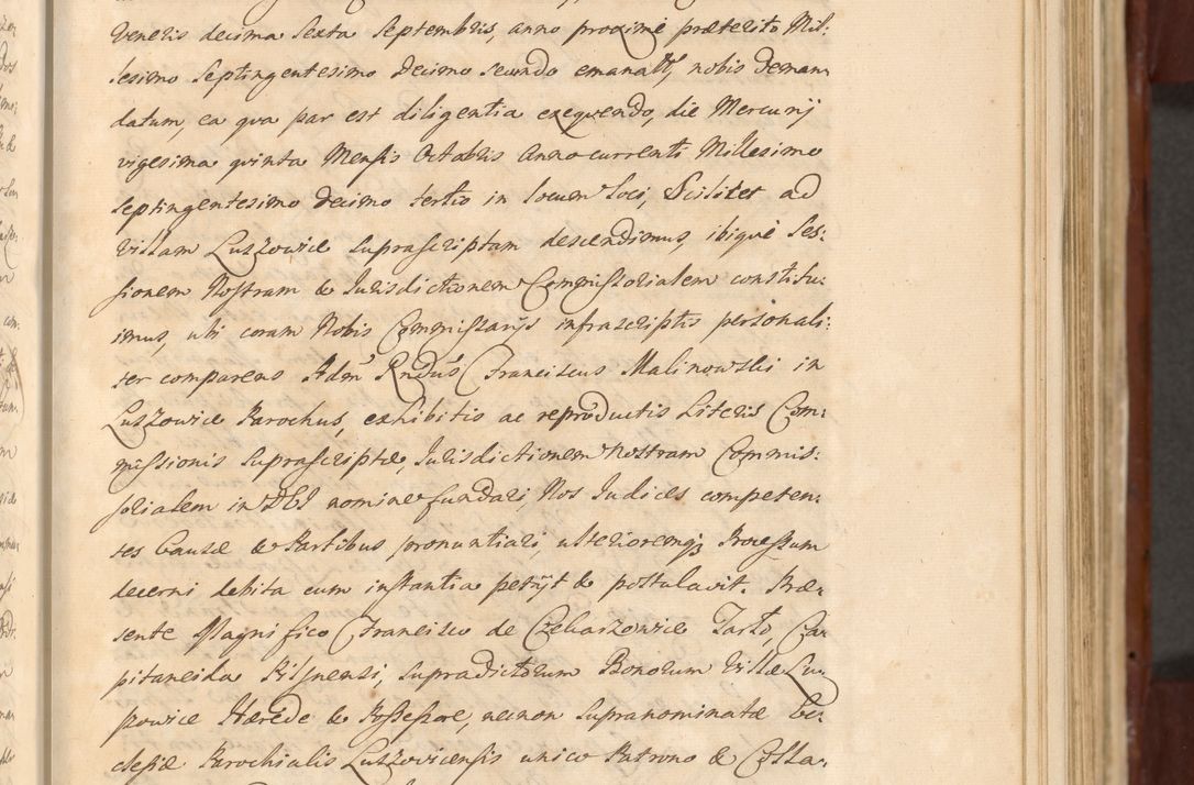 Zdjęcie nr 380 dla obiektu archiwalnego: Acta actorum episcopalium R. D. Casimiri a Łubna Łubiński, episcopi Cracoviensis, ducis Severiae ab anno 1714 ad annum 1719 conscripta. Volumen II