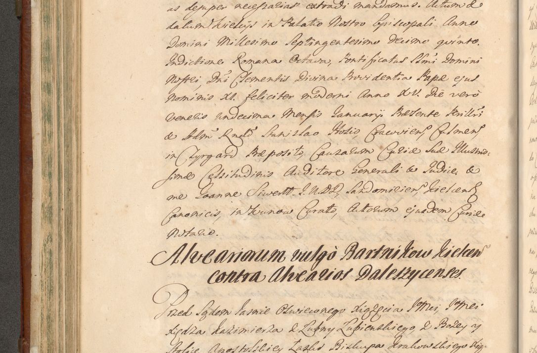 Zdjęcie nr 375 dla obiektu archiwalnego: Acta actorum episcopalium R. D. Casimiri a Łubna Łubiński, episcopi Cracoviensis, ducis Severiae ab anno 1714 ad annum 1719 conscripta. Volumen II
