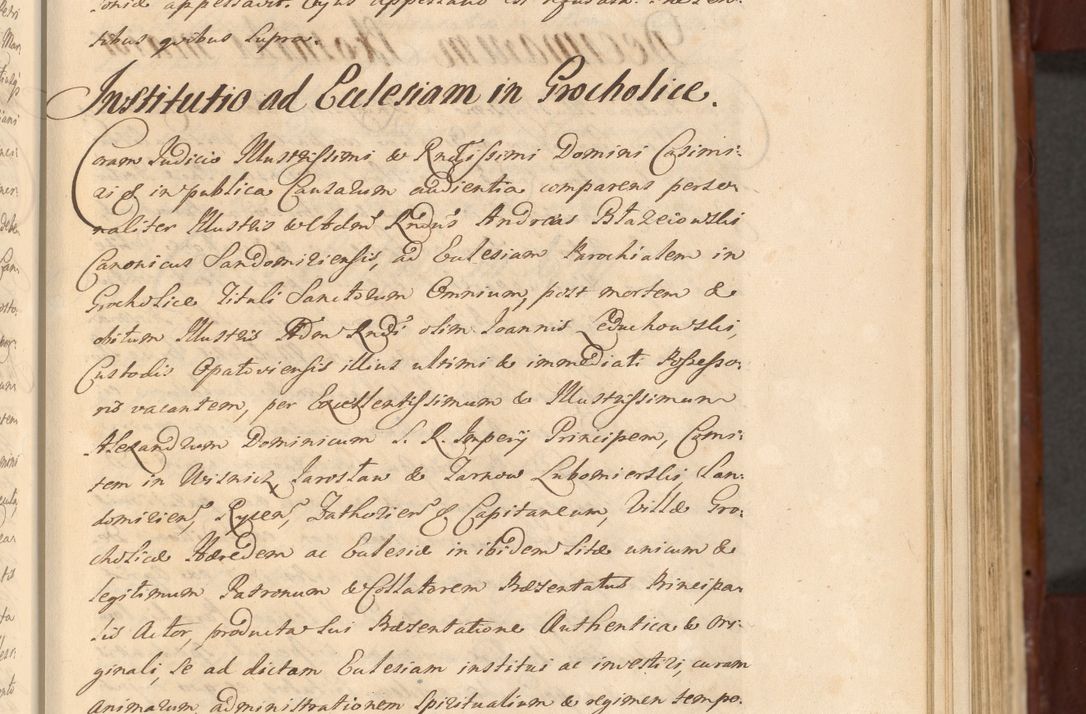 Zdjęcie nr 358 dla obiektu archiwalnego: Acta actorum episcopalium R. D. Casimiri a Łubna Łubiński, episcopi Cracoviensis, ducis Severiae ab anno 1714 ad annum 1719 conscripta. Volumen II