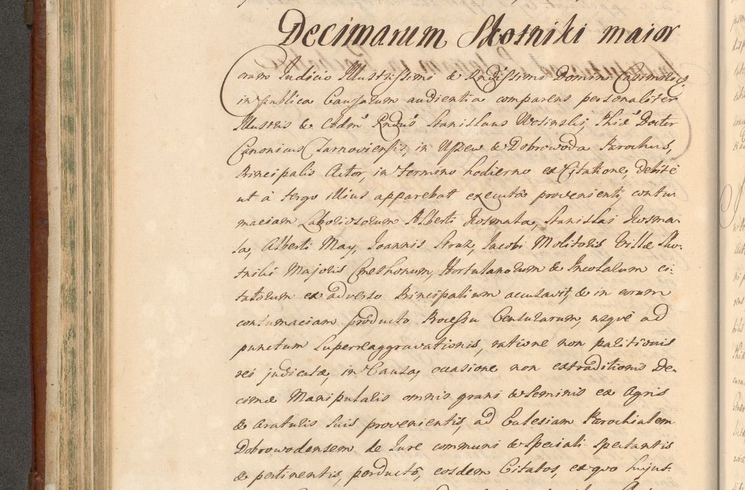 Zdjęcie nr 359 dla obiektu archiwalnego: Acta actorum episcopalium R. D. Casimiri a Łubna Łubiński, episcopi Cracoviensis, ducis Severiae ab anno 1714 ad annum 1719 conscripta. Volumen II