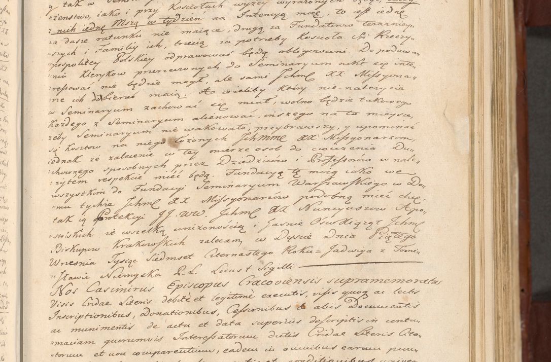 Zdjęcie nr 344 dla obiektu archiwalnego: Acta actorum episcopalium R. D. Casimiri a Łubna Łubiński, episcopi Cracoviensis, ducis Severiae ab anno 1714 ad annum 1719 conscripta. Volumen II