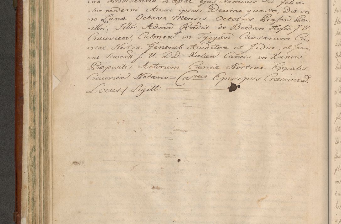 Zdjęcie nr 345 dla obiektu archiwalnego: Acta actorum episcopalium R. D. Casimiri a Łubna Łubiński, episcopi Cracoviensis, ducis Severiae ab anno 1714 ad annum 1719 conscripta. Volumen II