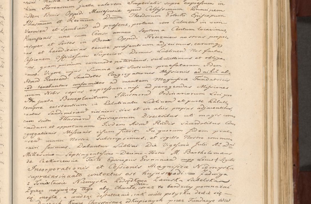 Zdjęcie nr 342 dla obiektu archiwalnego: Acta actorum episcopalium R. D. Casimiri a Łubna Łubiński, episcopi Cracoviensis, ducis Severiae ab anno 1714 ad annum 1719 conscripta. Volumen II