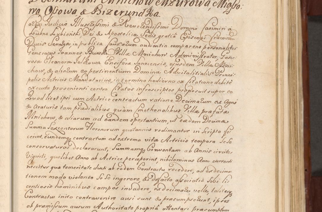 Zdjęcie nr 336 dla obiektu archiwalnego: Acta actorum episcopalium R. D. Casimiri a Łubna Łubiński, episcopi Cracoviensis, ducis Severiae ab anno 1714 ad annum 1719 conscripta. Volumen II