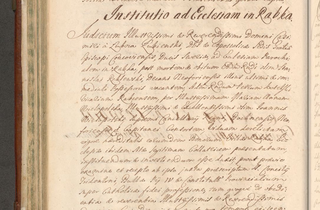 Zdjęcie nr 333 dla obiektu archiwalnego: Acta actorum episcopalium R. D. Casimiri a Łubna Łubiński, episcopi Cracoviensis, ducis Severiae ab anno 1714 ad annum 1719 conscripta. Volumen II