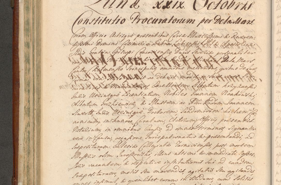 Zdjęcie nr 323 dla obiektu archiwalnego: Acta actorum episcopalium R. D. Casimiri a Łubna Łubiński, episcopi Cracoviensis, ducis Severiae ab anno 1714 ad annum 1719 conscripta. Volumen II