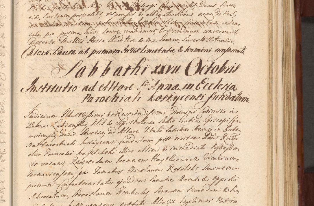 Zdjęcie nr 322 dla obiektu archiwalnego: Acta actorum episcopalium R. D. Casimiri a Łubna Łubiński, episcopi Cracoviensis, ducis Severiae ab anno 1714 ad annum 1719 conscripta. Volumen II