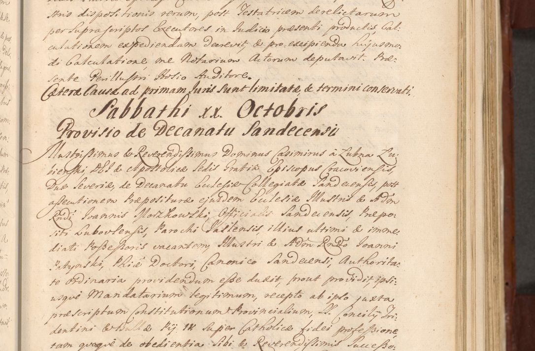 Zdjęcie nr 306 dla obiektu archiwalnego: Acta actorum episcopalium R. D. Casimiri a Łubna Łubiński, episcopi Cracoviensis, ducis Severiae ab anno 1714 ad annum 1719 conscripta. Volumen II