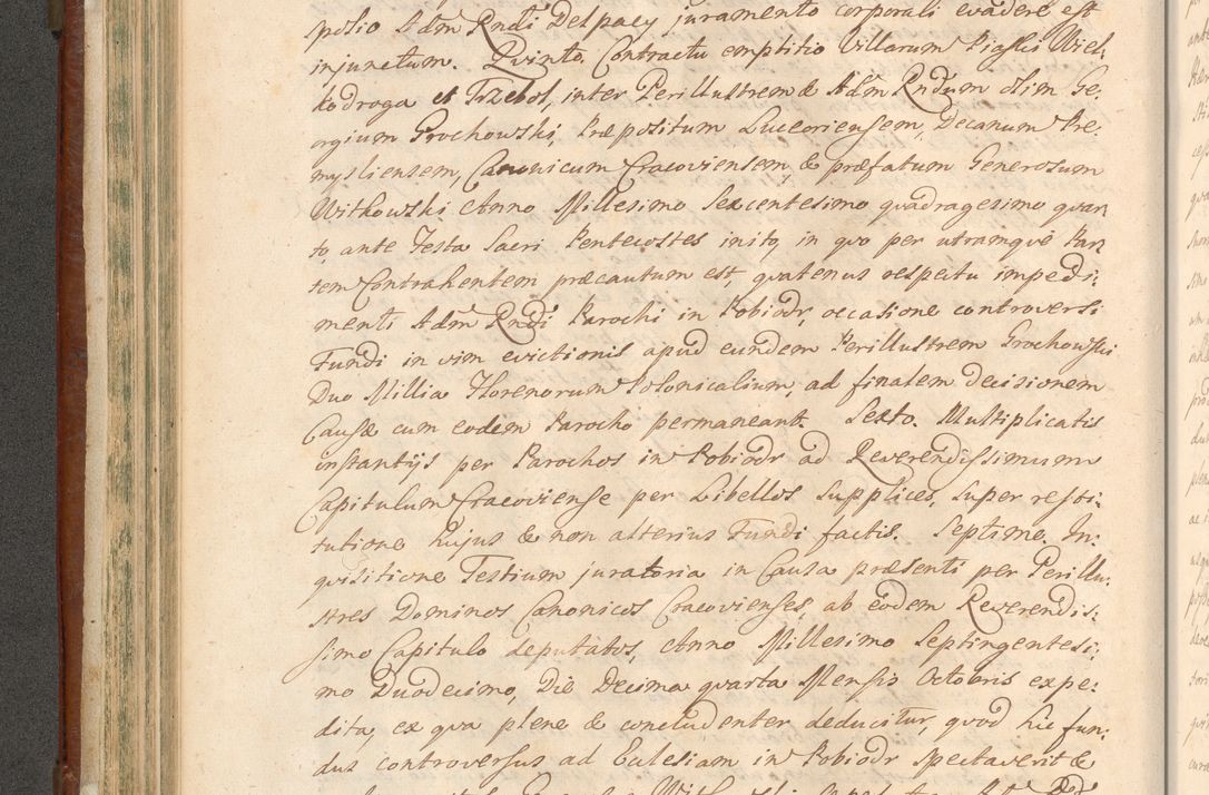 Zdjęcie nr 309 dla obiektu archiwalnego: Acta actorum episcopalium R. D. Casimiri a Łubna Łubiński, episcopi Cracoviensis, ducis Severiae ab anno 1714 ad annum 1719 conscripta. Volumen II
