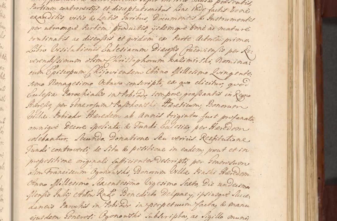 Zdjęcie nr 308 dla obiektu archiwalnego: Acta actorum episcopalium R. D. Casimiri a Łubna Łubiński, episcopi Cracoviensis, ducis Severiae ab anno 1714 ad annum 1719 conscripta. Volumen II
