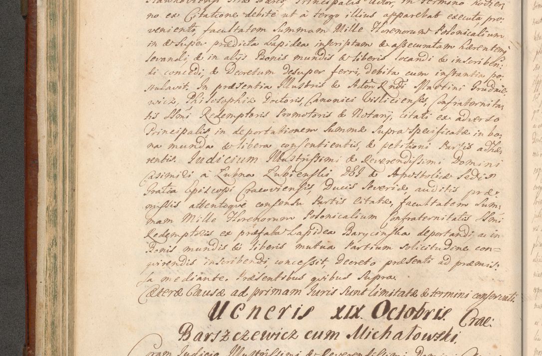 Zdjęcie nr 299 dla obiektu archiwalnego: Acta actorum episcopalium R. D. Casimiri a Łubna Łubiński, episcopi Cracoviensis, ducis Severiae ab anno 1714 ad annum 1719 conscripta. Volumen II