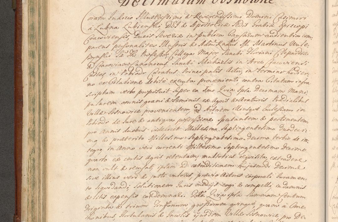 Zdjęcie nr 301 dla obiektu archiwalnego: Acta actorum episcopalium R. D. Casimiri a Łubna Łubiński, episcopi Cracoviensis, ducis Severiae ab anno 1714 ad annum 1719 conscripta. Volumen II