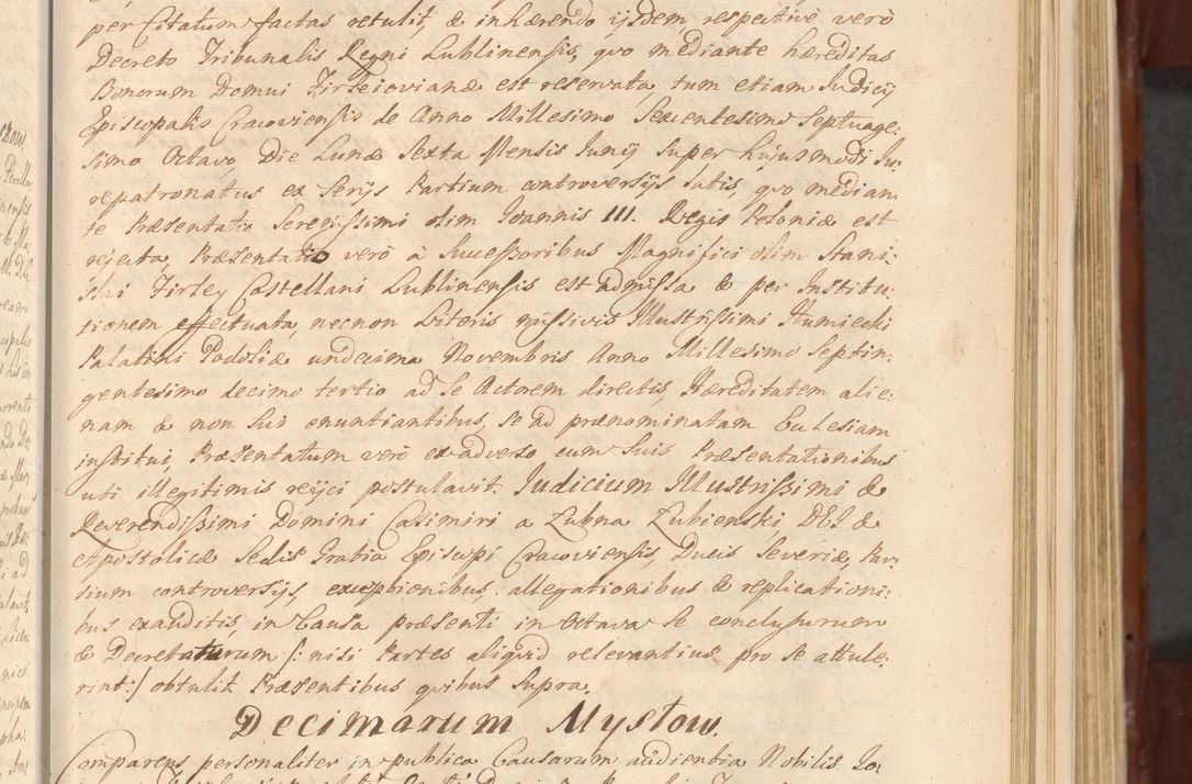 Zdjęcie nr 294 dla obiektu archiwalnego: Acta actorum episcopalium R. D. Casimiri a Łubna Łubiński, episcopi Cracoviensis, ducis Severiae ab anno 1714 ad annum 1719 conscripta. Volumen II