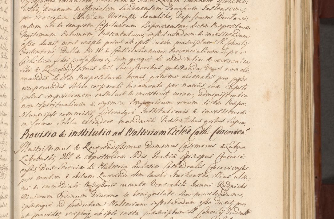 Zdjęcie nr 296 dla obiektu archiwalnego: Acta actorum episcopalium R. D. Casimiri a Łubna Łubiński, episcopi Cracoviensis, ducis Severiae ab anno 1714 ad annum 1719 conscripta. Volumen II