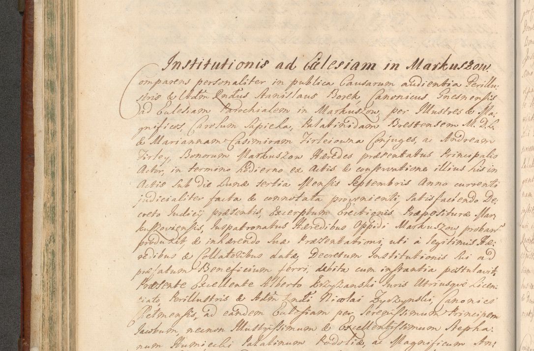 Zdjęcie nr 293 dla obiektu archiwalnego: Acta actorum episcopalium R. D. Casimiri a Łubna Łubiński, episcopi Cracoviensis, ducis Severiae ab anno 1714 ad annum 1719 conscripta. Volumen II