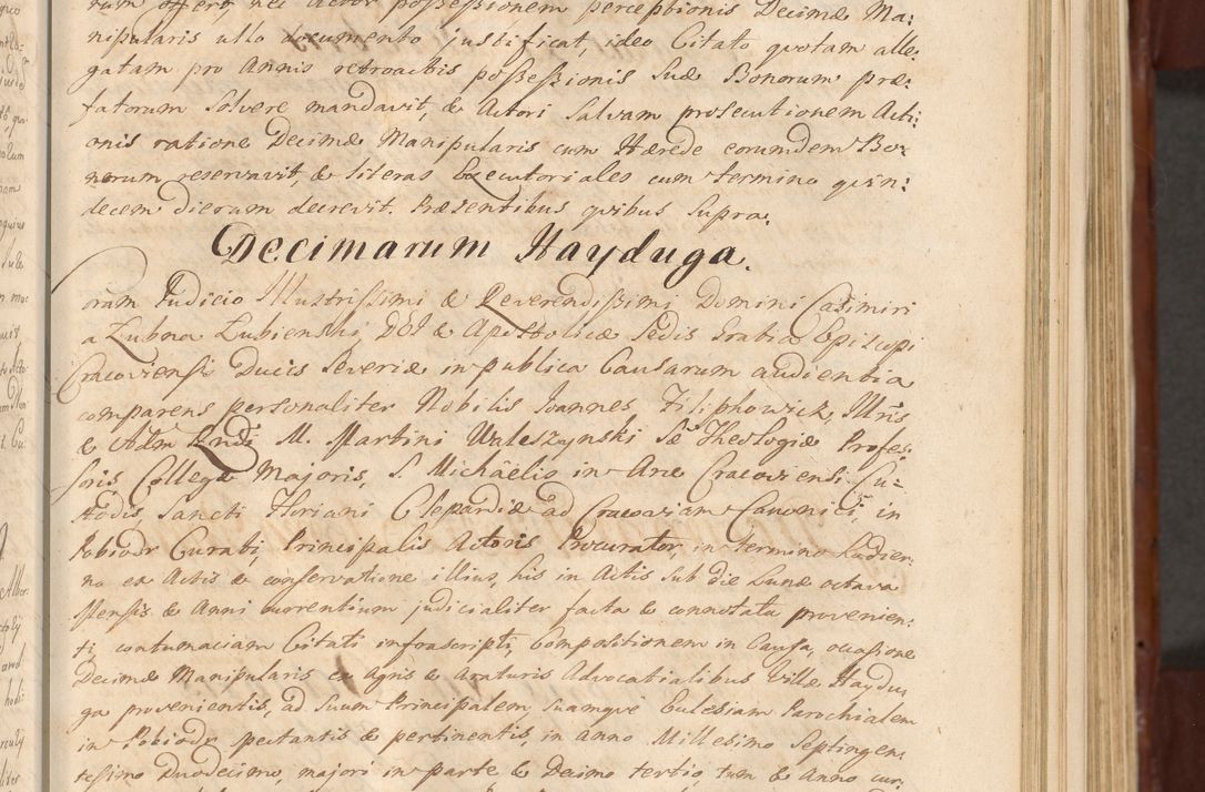 Zdjęcie nr 290 dla obiektu archiwalnego: Acta actorum episcopalium R. D. Casimiri a Łubna Łubiński, episcopi Cracoviensis, ducis Severiae ab anno 1714 ad annum 1719 conscripta. Volumen II