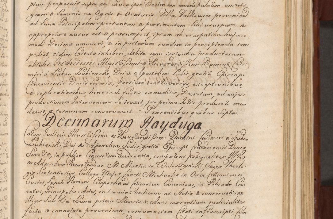 Zdjęcie nr 286 dla obiektu archiwalnego: Acta actorum episcopalium R. D. Casimiri a Łubna Łubiński, episcopi Cracoviensis, ducis Severiae ab anno 1714 ad annum 1719 conscripta. Volumen II