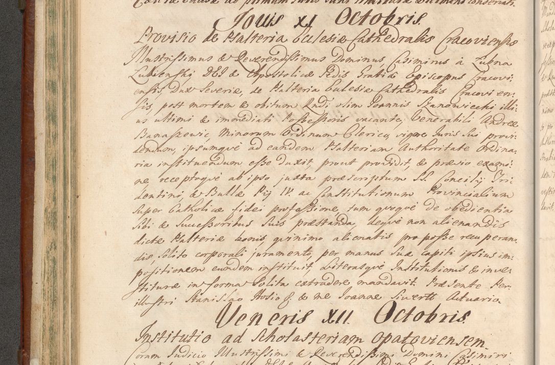 Zdjęcie nr 291 dla obiektu archiwalnego: Acta actorum episcopalium R. D. Casimiri a Łubna Łubiński, episcopi Cracoviensis, ducis Severiae ab anno 1714 ad annum 1719 conscripta. Volumen II