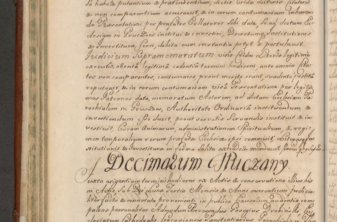 Zdjęcie nr 281 dla obiektu archiwalnego: Acta actorum episcopalium R. D. Casimiri a Łubna Łubiński, episcopi Cracoviensis, ducis Severiae ab anno 1714 ad annum 1719 conscripta. Volumen II