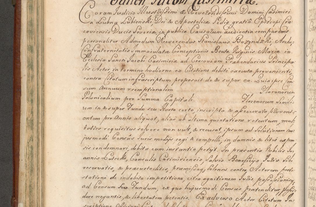 Zdjęcie nr 283 dla obiektu archiwalnego: Acta actorum episcopalium R. D. Casimiri a Łubna Łubiński, episcopi Cracoviensis, ducis Severiae ab anno 1714 ad annum 1719 conscripta. Volumen II